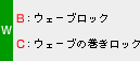 W B:ウェ〜ブロック
W C:ウェ〜ブの巻きロック