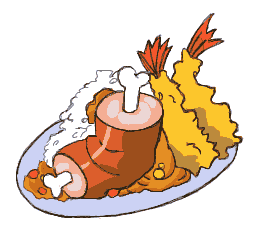 肉エビフライカレー