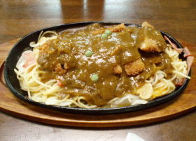 カツカレースパゲティ