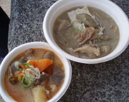 モツ煮とホルモンスープ
