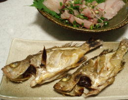 メバルの塩焼き