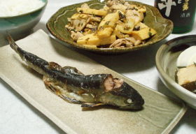 イワナの塩焼き